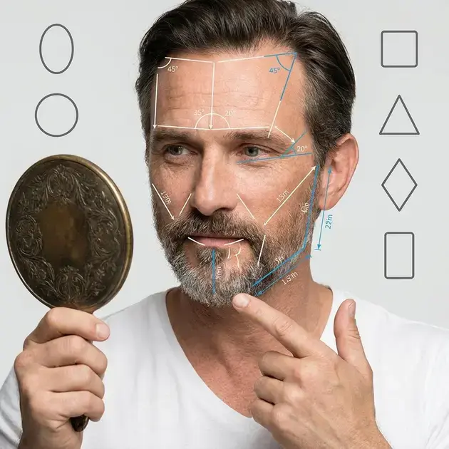 Medidas de visagismo masculino para escolher barbas que combinam com o rosto