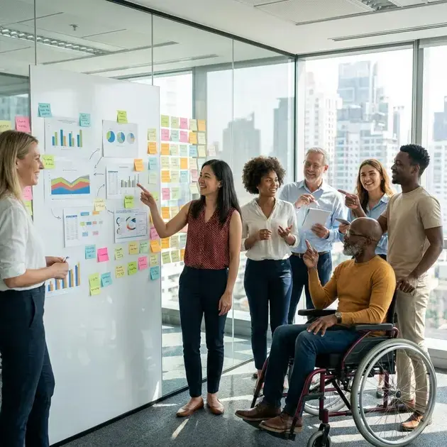 equipe de barbearia com ambiente vintage colaborando para oferecer atendimento de alto nível