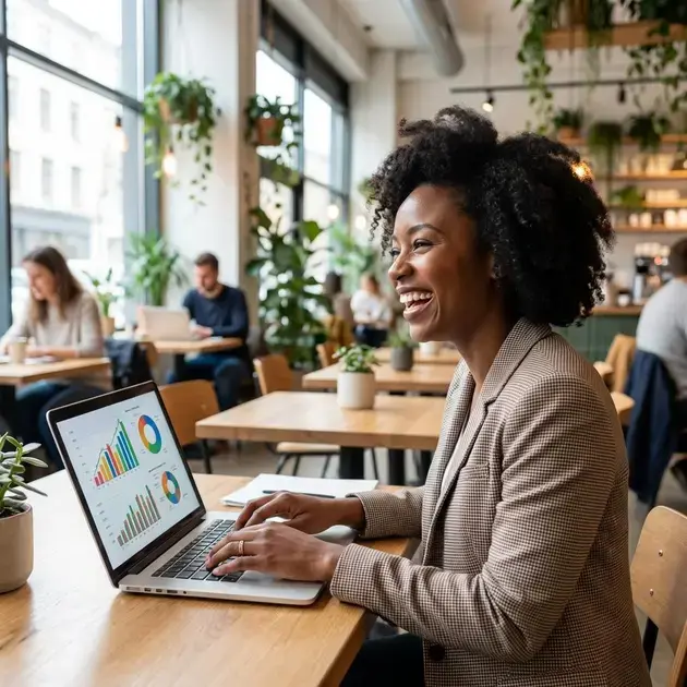 Homem em ambiente moderno de trabalho usando barba alinhada ao formato de rosto