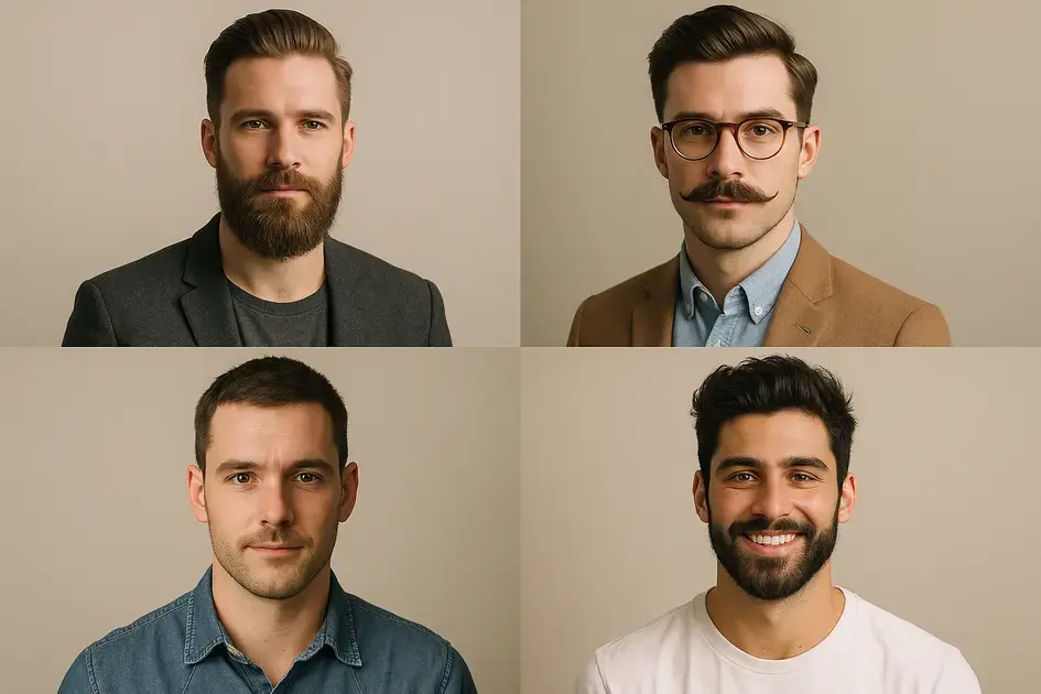 barbas que combinam com diferentes estilos