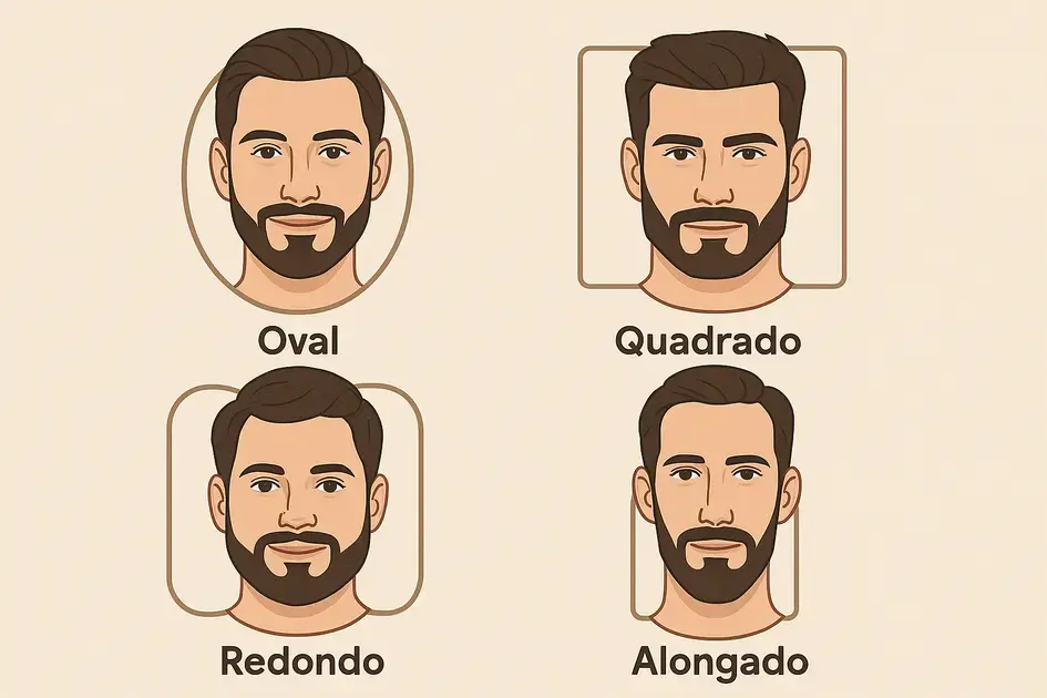 barba e formato de rosto
